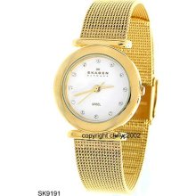 Skagen Crystal Ladies Quartz Gold Stainless Steel