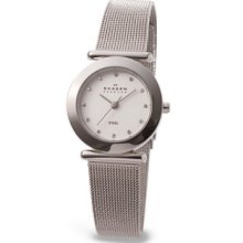 Skagen Denmark Women's Mesh with Glitz Watch Women's