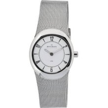 Skagen Men's O564XSSSW1 Quartz Stainless Steel White Dial Watch - 564X