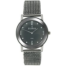 Skagen Steel Mesh Black Dial Women's Watch #39LMSM1