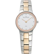 Skagen Women's 430SSRX Denmark White Dial Watch - 430SSRX