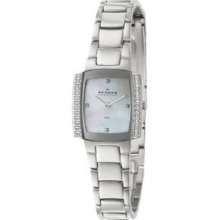 Skagen Women's 688ssx Steel Collection Square Watch