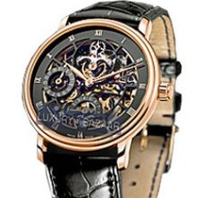 Specialites Tourbillon Skeleton (RG / Black / Leather)