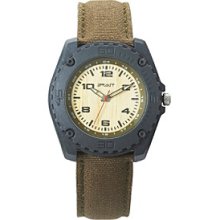 Sprout Men's Eco-Friendly Cotton and Bamboo Watch - Gray/Olive Men's