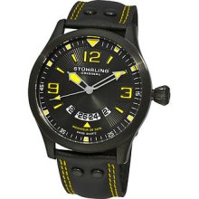 Stuhrling Original Men's 141a.335565 Eagle Brigade Black Pvd Case,