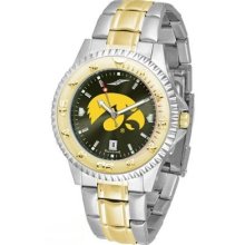 Suntime Iowa Hawkeyes Competitor AnoChrome Two Tone Watch