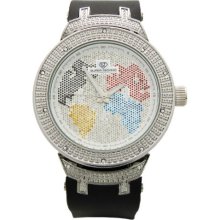 Super Techno Men's Diamond Watch (Super Techno Mens 0.10 Diamond Watch M-6256)