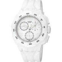 Swatch Women's White Dial Chronograph Watch ...