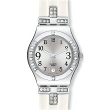 swatch Women's YLS430 Quartz Silver Dial Stainless Steel Watch - YLS43