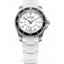 Swiss Army Ladies Maverick GS White-Silver Dial Textured 241491