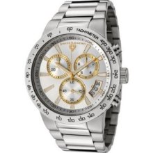 Swiss Legend 10057-22S-GA Men's Endurance Chronograph Silver Dial Stai