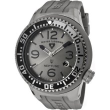 Swiss Legend Men's Neptune Gunmetal Dial Gunmetal Case Grey Accents Gr