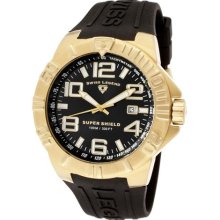 Swiss Legend Men's 'Super Shield' Black Silicone Watch ...