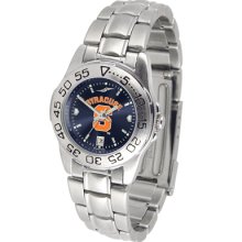 Syracuse Orange Sport AnoChrome Steel Band Women's Watch