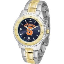 Syracuse University Men's Stainless Steel and Gold Tone Watch