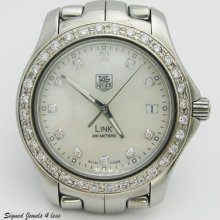 Tag Heuer Link 2.00ctdiamond Automatic Men's Watch