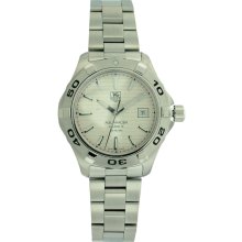 TAG Heuer Men's WAP2011.BA0830 Aquaracer Calibre 5 Silver Guilloche Di