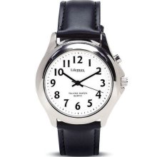 Talking Watch Rnib Steel Finish Leather Strap Ladies