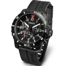 Tawatec Black Titanium Chronograph Ics - Swiss Made - Tactical Watch 200m/660ft