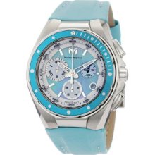 Techno Marine TechnoMarine Cruise Steel Watch with Blue Aluminum Bezel 110006L