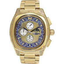 Tenakey Diamond Watch TZAR Stainless gold tone 1.75ct