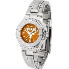 Texas Longhorns Women's Stainless Steel Dress Watch