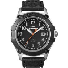 Timex Expedition Men's Analog Watch W/ Leather Band - 49806