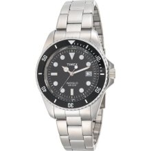 Timex Men's T29781 Classic Coin-Edged Bezel Silver-Tone Stainless Steel Bracelet Watch