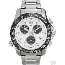 Timex Stainless Steel Chronograph I-control Indiglo Watch - 42331