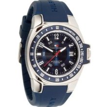 Tommy Hilfiger Mens Blue Rubber Watch 1790483