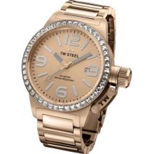 TW Steel Ladies' Canteen 40MM Rose Gold Stainless Steel Bracelet TW0305 Watch