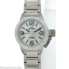 Tw Steel Tw302 Canteen Swarovski Crystals 40mm Fast Shipping