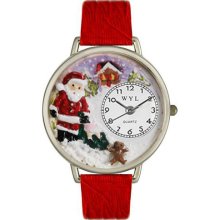 U-1220009 Christmas Santa Claus Watch in Silver