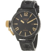 U-boat 18k Gold Classico Golden Crown Men's Automatic Watch 45-ab-18k-y