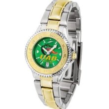 UAB Blazers Ladies Stainless Steel and Gold Tone Watch