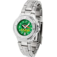 UAB Blazers Women's Stainless Steel Dress Watch