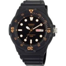 unisex MRW200H-1EVCFMns Dive Watch Black White analog dial Calendar/