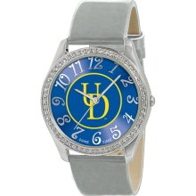 Univ Of Delaware Glitz Slv Watch