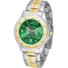 University of Hawaii Warriors Men's Stainless Steel and Gold Tone Watc