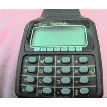 Unusual Timetracks Lcd Calculator Quartz Lcd Watch