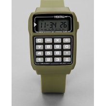 Vestal Datamat Watch: Olive One Size M_acc_watches