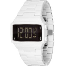 Vestal Unisex Dolby Plastic Plastic Watch - White Bracelet - Blac ...