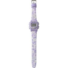 VibraLITE MINI Vibrating Watch with Purple Flower Band