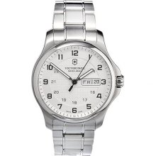 Victorinox Officer Day/date Stainless Steel 241551 Free Gift