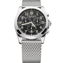 Victorinox Swiss Army 'Infantry' Chronograph Watch Silver