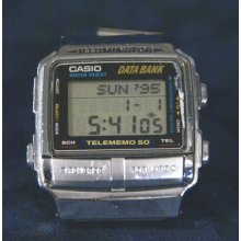 Vintage Working Db-580 1425 Casio Telememo 50 Data Bank Watch