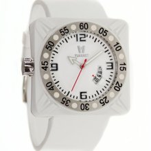 Vuarnet Deepest Gent Men's Watch in White with Silver Bezel