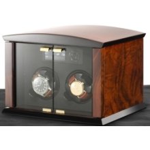 watch winder Elma Motion Corona 2 burlwood / glaas