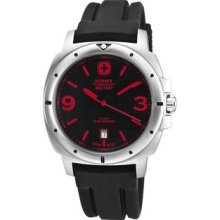 Wenger Men's Expedition Black Dial Red Accent