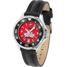 Western Kentucky Ladies Leather Wristwatch